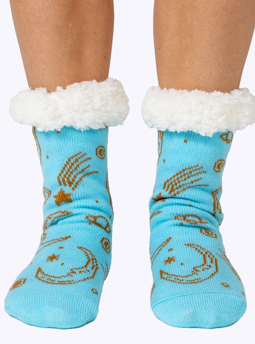 NEW Galaxy Fluffy Slipper Socks