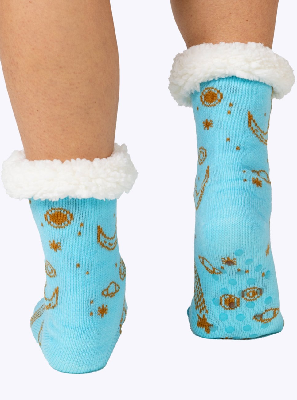 NEW Galaxy Fluffy Slipper Socks