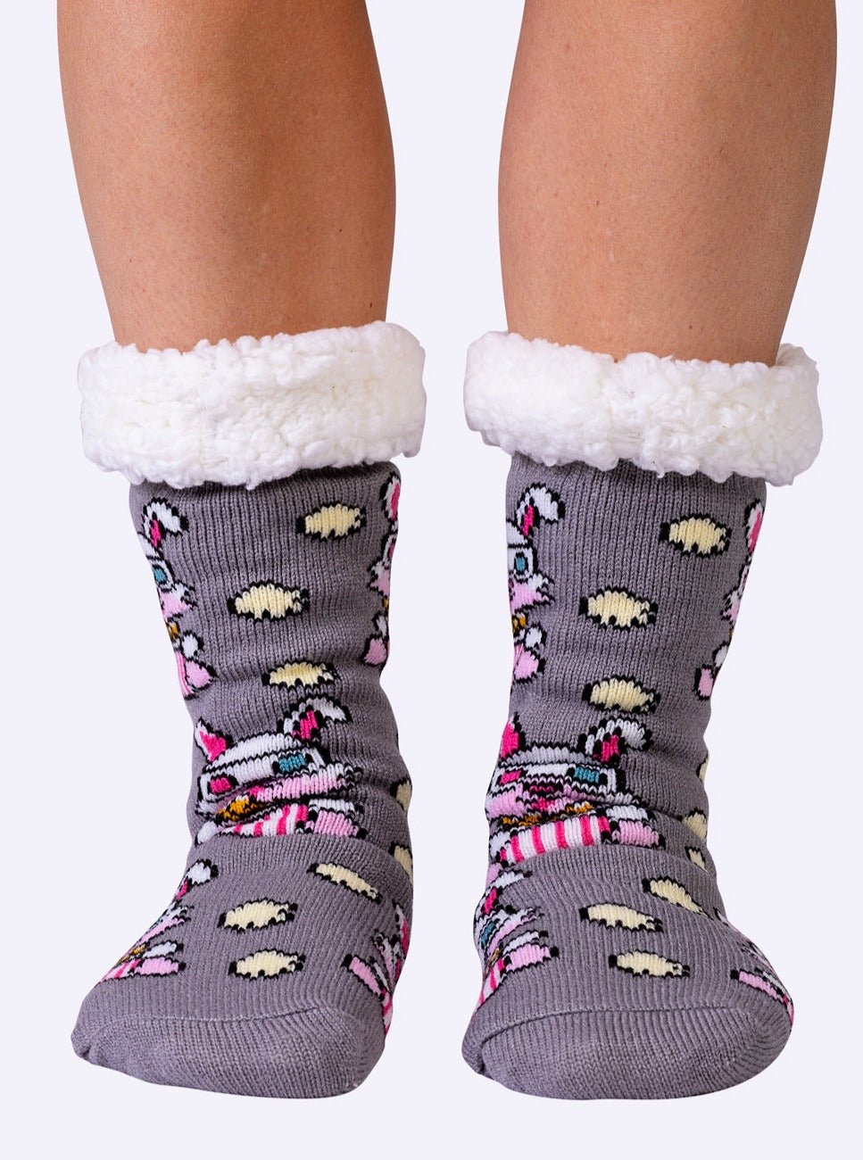 NEW Bunny Fluffy Slipper Socks - Shnugz