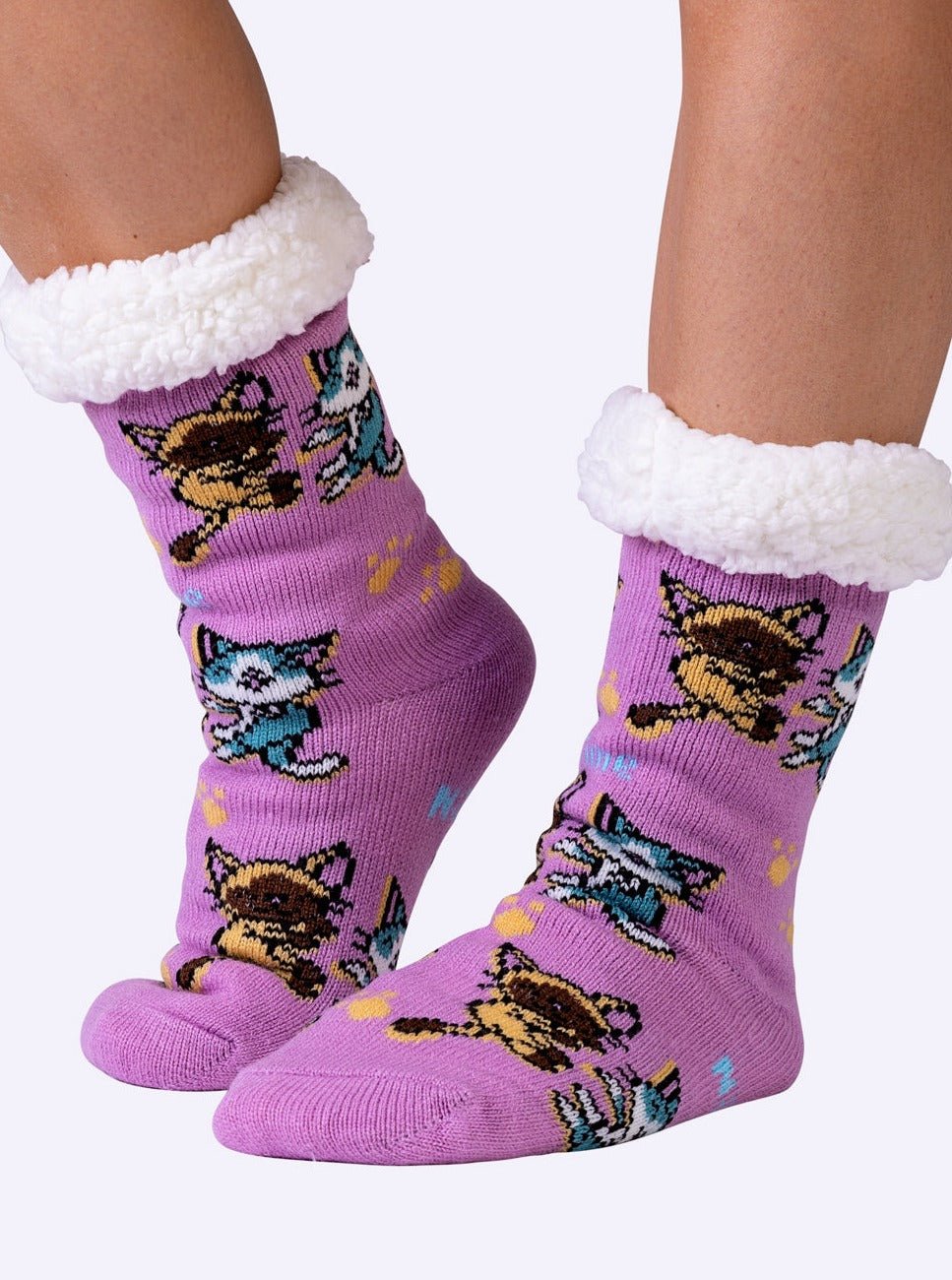 NEW Cat Fluffy Slipper Socks - Shnugz