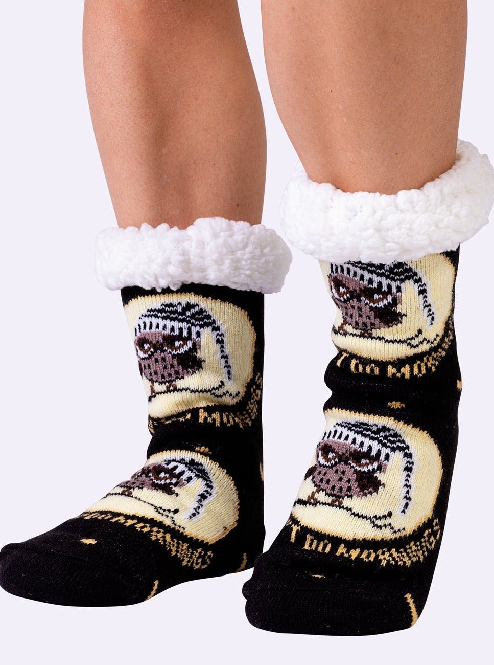 NEW Owl Fluffy Slipper Socks - Shnugz