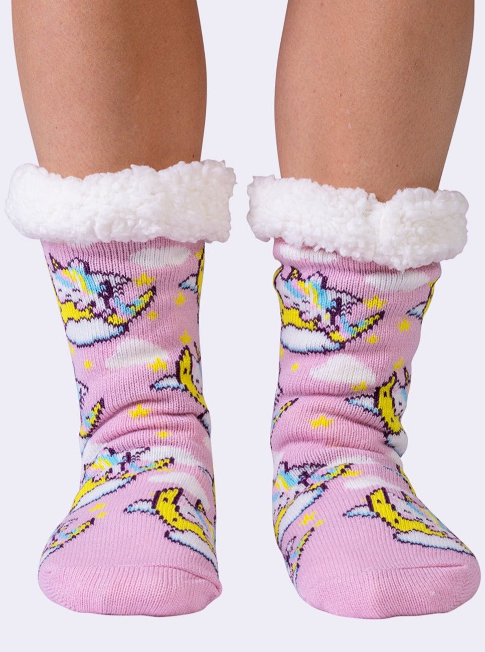 NEW Unicorn Fluffy Slipper Socks - Shnugz