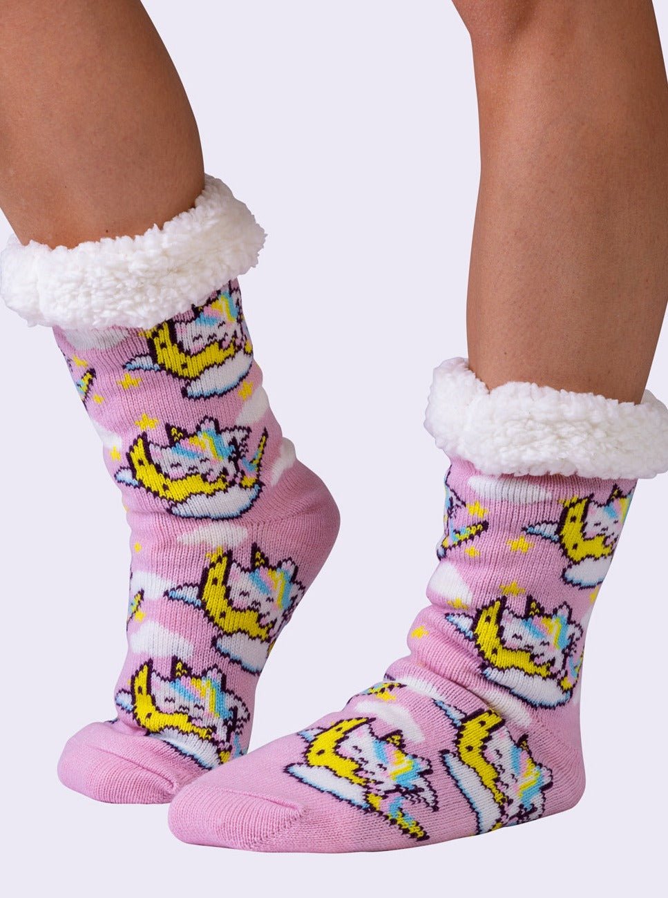 NEW Unicorn Fluffy Slipper Socks - Shnugz