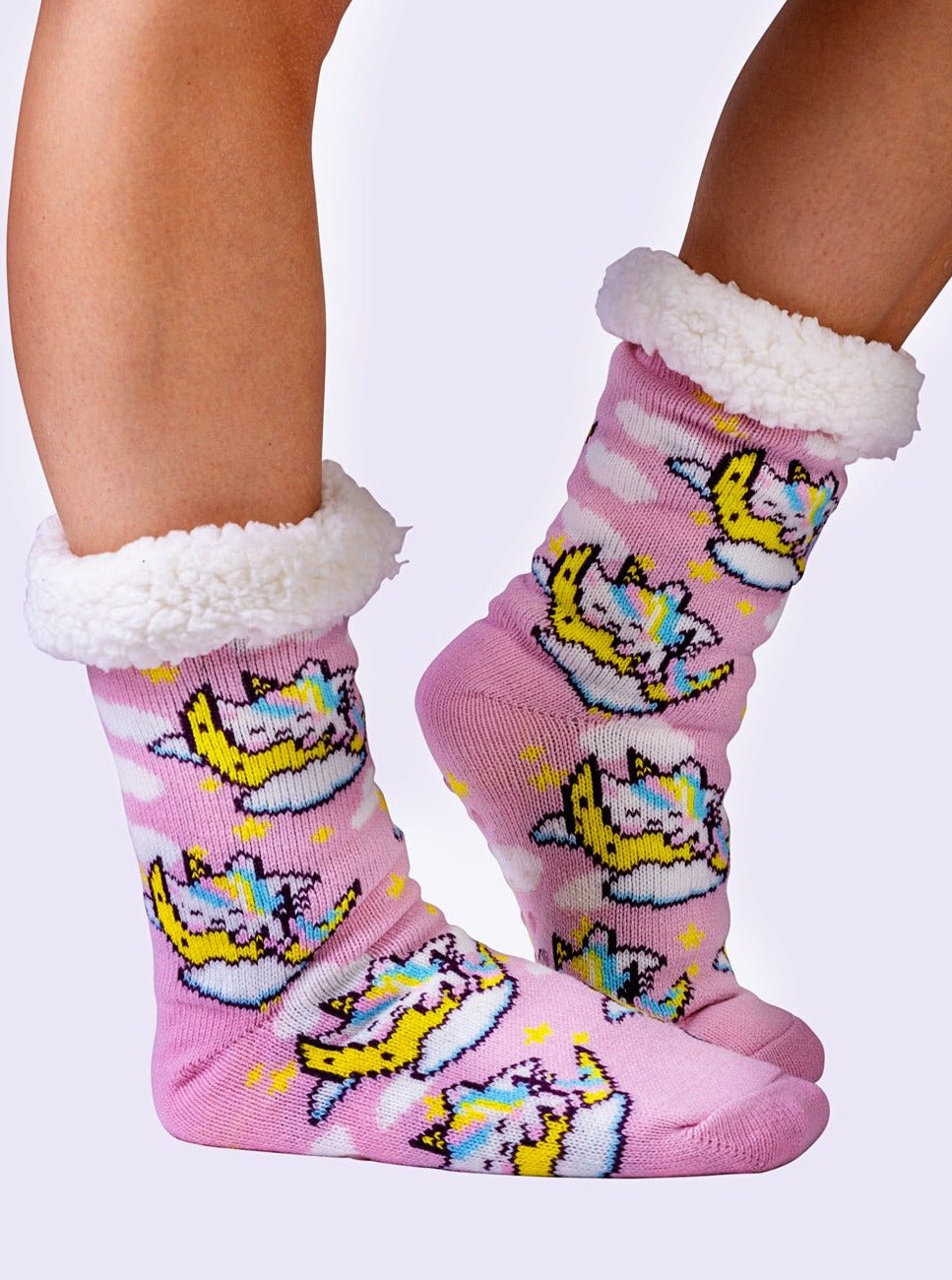 NEW Unicorn Fluffy Slipper Socks - Shnugz