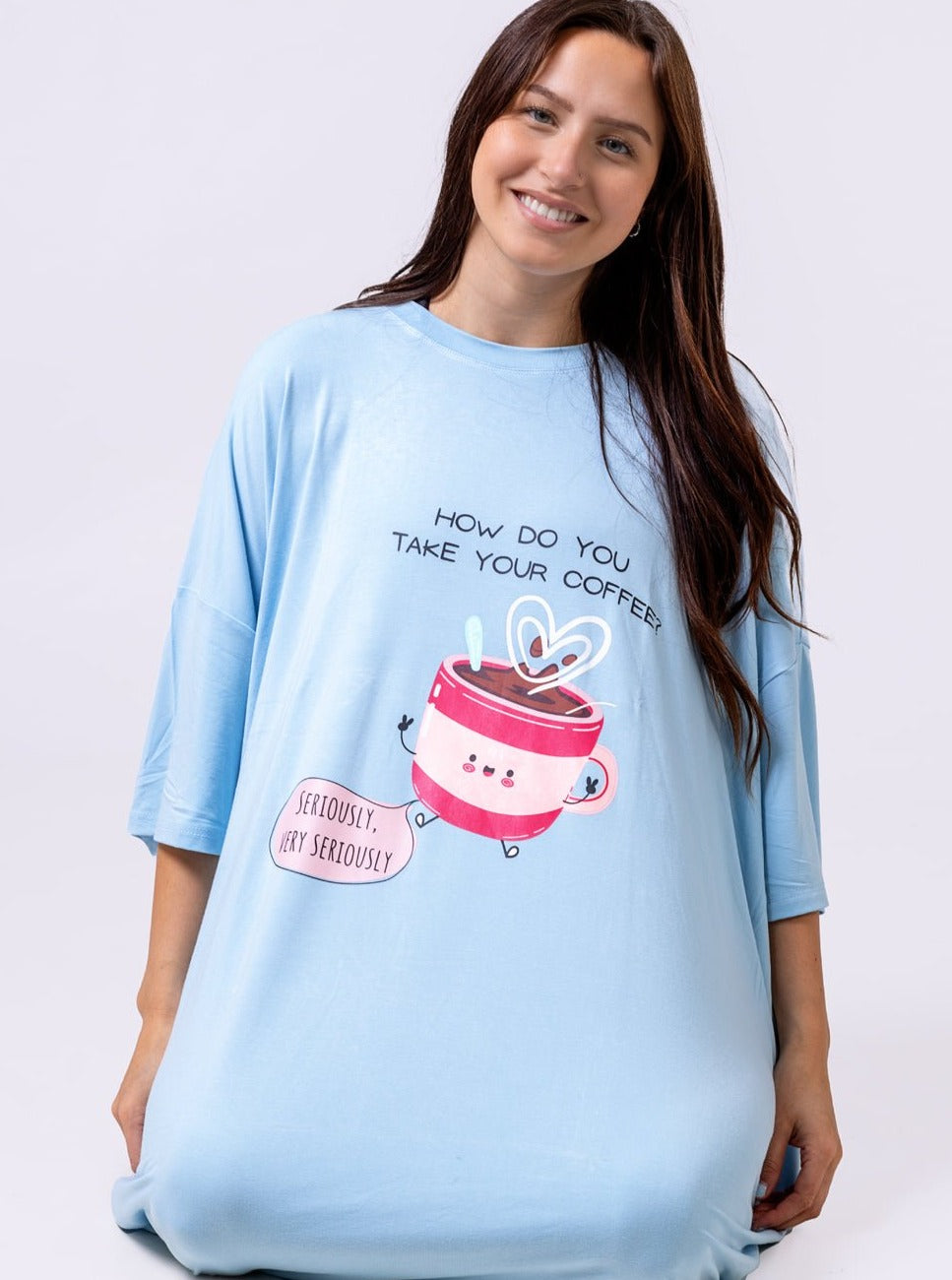 Coffee Shnugz Sleep Tee (Ships On 25th JULY 2023) - Shnugz