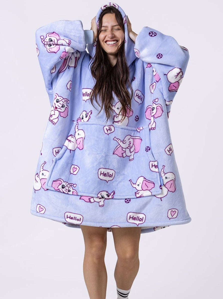 Cuddleez UK Elephant Wearable Blanket Loungewear